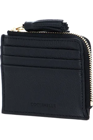 Coccinelle Leren Kaarthoes Tassel Credit Card Holder Zwart