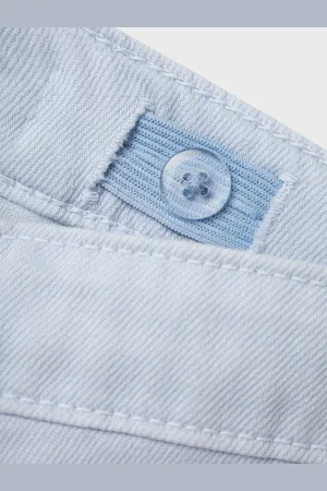 NAME IT Kids meisjes short ROSE Xenon Blue Mom Fit