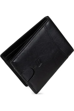 Merkloos Premium Portemonnee voor Heren Clever - Zwart Echt Leer - 11 Kaartsleuven - Optioneel met Muntvak - RFID-Bescherming - Bankbiljettenvak - Inclusief Geschenkdoos