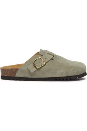 Scholl Klomp Women Fae Suede Sp Sage-Schoenmaat 41