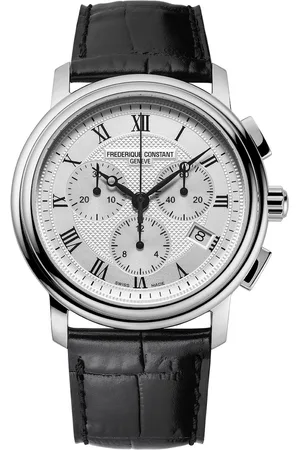 Frederique Constant Classics FC-292MC4P6 Horloge - Leer - Zwart - Ø 40 mm