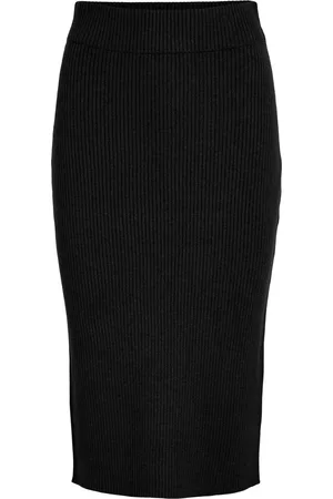 VILA VIRIL PENCIL HW KNIT SKIRT - NOOS Dames Rok