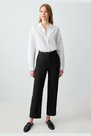 Jimmy Key Regular Fit Geweven Zwarte Broek