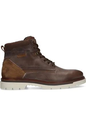 Manfield Heren - Bruine leren veterboots