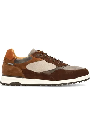Van Lier Heren - Bruine suède sneakers