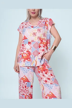 Merkloos Dames Viscose Print Broeken Chastar - Variant - XL (42)