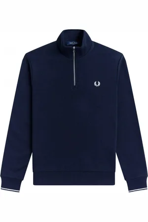 Fred Perry Half Zip Trui Navy