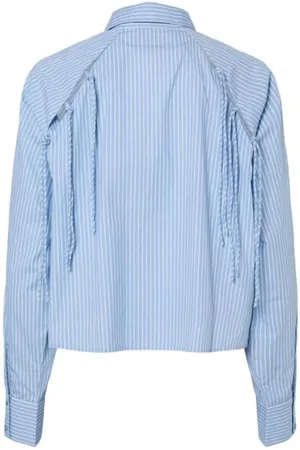 Y.A.S Astor LS Short Shirt Clear Sky