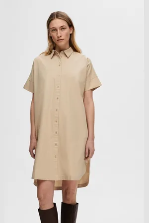 SELECTED Blair 2/4 Short Shirt Dress Humus