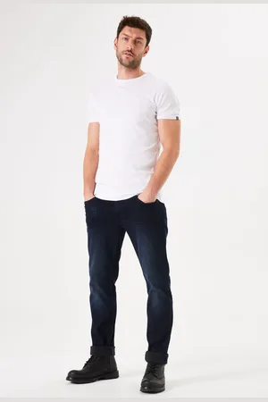 Garcia Russo Heren Tapered Fit Jeans Blauw