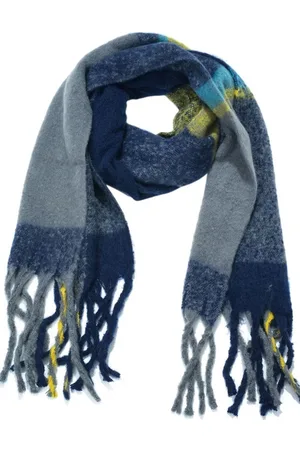 Merkloos Wintersjaal - Geruit design - - 180x50cm