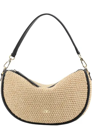 Abro+ Schoudertas Maglia Raffia Hobo Bag Willow Beige