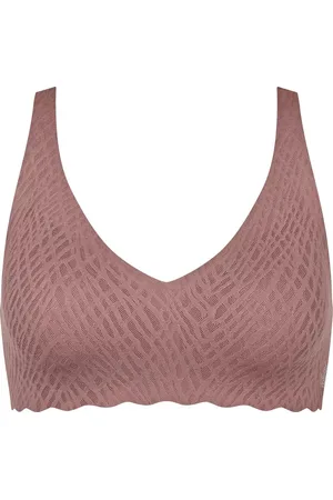 Sloggi Zero feel Soft Bra Bliss - Naadloze BH top - Kanten bralette met brede bandjes - M