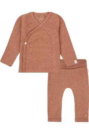 Noppies Baby Set Unisex Overslag Shirt Nanyuki en Broek Naura Rib maat 56