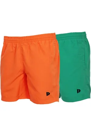 Donnay 2-Pack - Sport/Zwemshort (Toon) - Sportbroek - Heren - Apricot/Grass green (668) - maat M