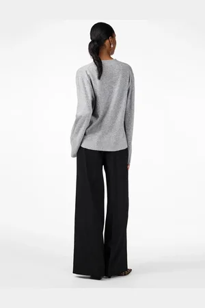 Y.A.S Emilie LS Cardigan Knit Light Grey Melange
