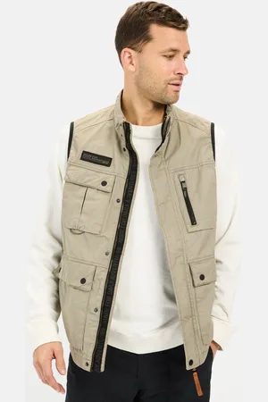 Camel Active Outdoor bodywarmer met opstaande kraag