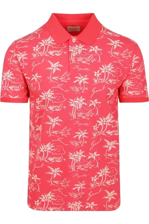 GANT Poloshirt Palm Print Watermelon