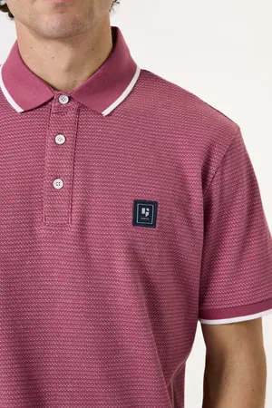 Garcia Heren Polo Roze Korte mouw