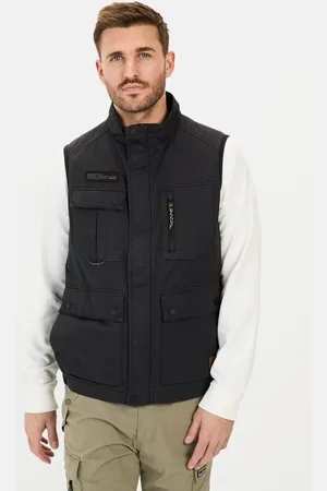 Camel Active Outdoor bodywarmer met opstaande kraag