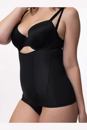 Dorina Corrigerend hemd dames - Medium control - Shapewear onderhemd zonder bh - Buik Corrigerend - en Beige - M