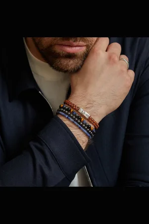 Rebel & Rose Rebel & and Rose - Armband - Slices - Midnight Blue - 4mm Armband - RR-40080-S Unisex