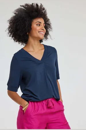 DIDI Dames Loose tee Bacio Dark blue maat 40
