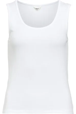 Object Object Top Objjamie S/l Sli Tank Top Noos 23045692 White Dames