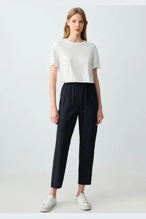 Jimmy Key Geweven Zwarte Broek