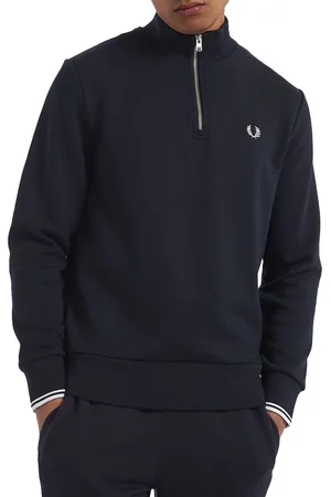 Fred Perry Half Zip Trui Navy