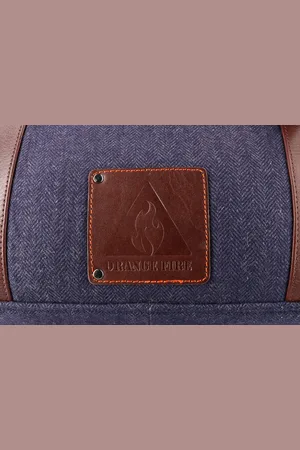 Merkloos Camden Town - Tweed Duffle Bag - Blauw/Bruin