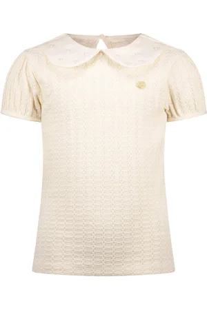 Le Chic Zomer top gebreid meisjes Off - parels - Narly