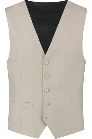 Club of Gents Gilet linnenlook