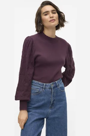 VERO MODA VMLIMONE LS HIGHNECK PULLOVER GA BOO Dames Trui