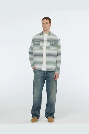 Scotch&Soda Overhemd Relaxed Fit Stripe Waffle Overhemd 180122 300 Mannen