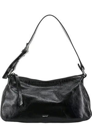 Abro+ Leren Schoudertas Leather Alias Soft Hobo Bag By My Side Zwart