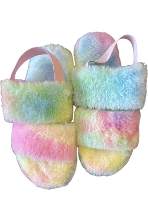 Merkloos Merloze Fluffy rainbow dames pantoffels maat 38