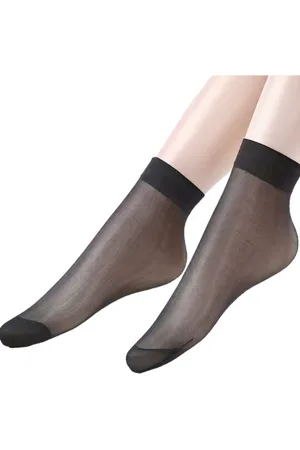 Merkloos 3-Pack - Pantysokjes - Pantykousjes - Zwart - 20 Denier - One Size