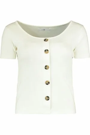 Hailys SS C TP Sa44mma T-shirt gebroken S Katoen Dames - Basics, Street wear