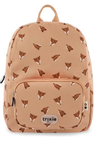 Trixie Rugzak – Fierce Fox - Schooltas Waterafstotend - Boekentas voor Kind - Voor Jongens en Meisjes – 100% gerecycleerd PET - Vos