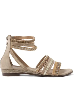 Lazamani Jovena Dames Sandalen Biscuit