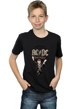 AC/DC Jongens Rock Or Bust Angus Young Katoenen T-Shirt