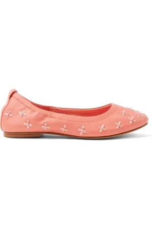 Lazamani Gracia Dames Ballerinas Leer Coral