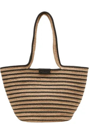 Marc O’ Polo Jonna Shopper Lichtbruin Zwart