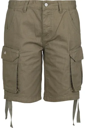 EMP Olijfgroene korte broek met riemlussen Vrouwen - 29