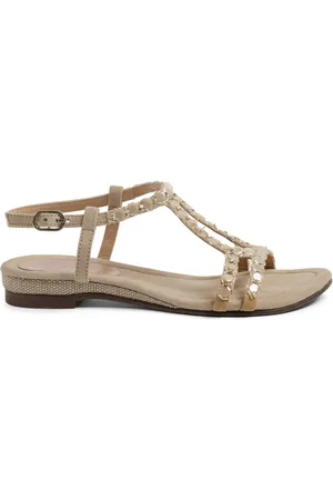 Lazamani Izarra Dames Sandalen Suede Biscuit