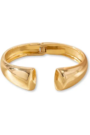 Marama Armband Mila - stainless steel met gouden plating - nikkelvrij - damesarmband - scharniersluiting - cadeau dames