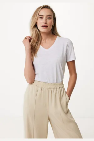 Mexx Femmie Basic V-neck Tee White Dames