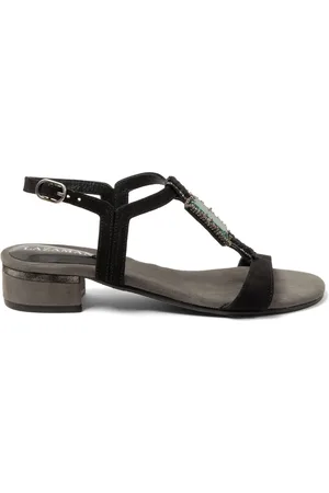 Lazamani Hilaria Dames Sandalen Suede Black