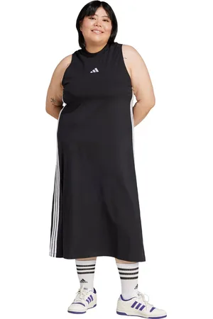 adidas Sportswear Essentials 3-Stripes Lange Racerback Jurk (Grote